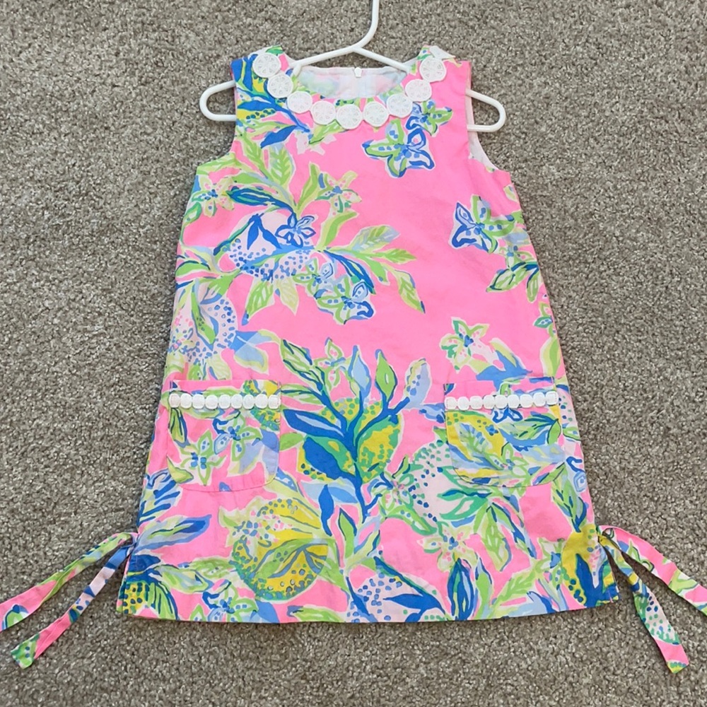 Lilly Pulitzer lemon shift dress size 4